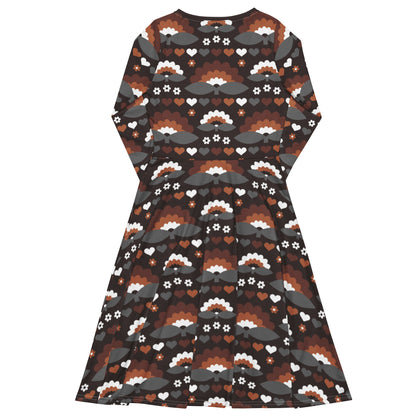 FALL IN LOVE mocca - Midi Dress With Pockets