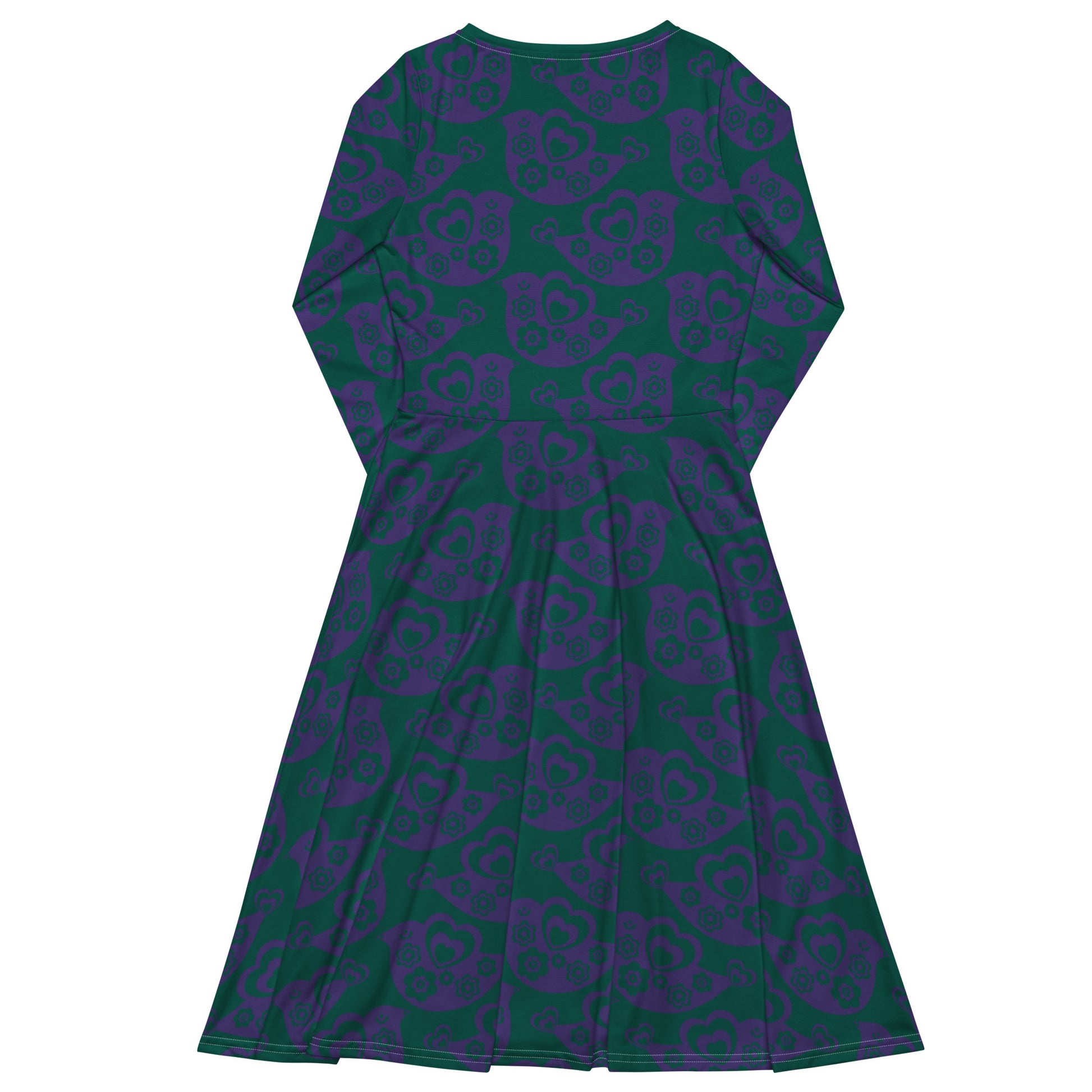 TWEET LOVE green purple - Midi Dress With Pockets