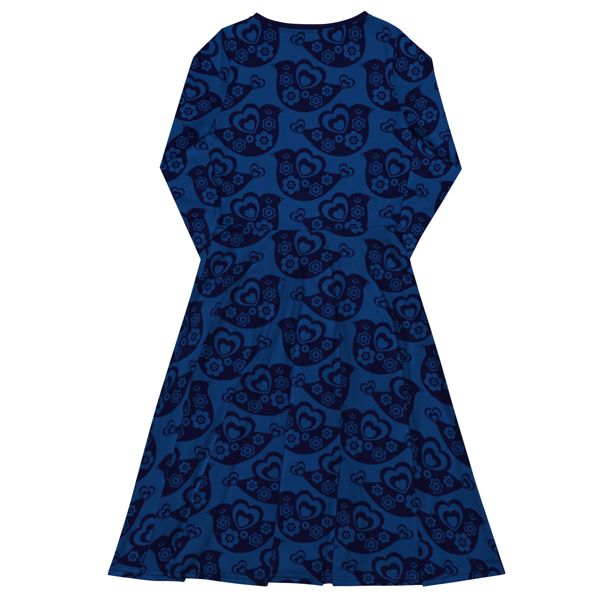 TWEET LOVE dark blue - Midi Dress With Pockets