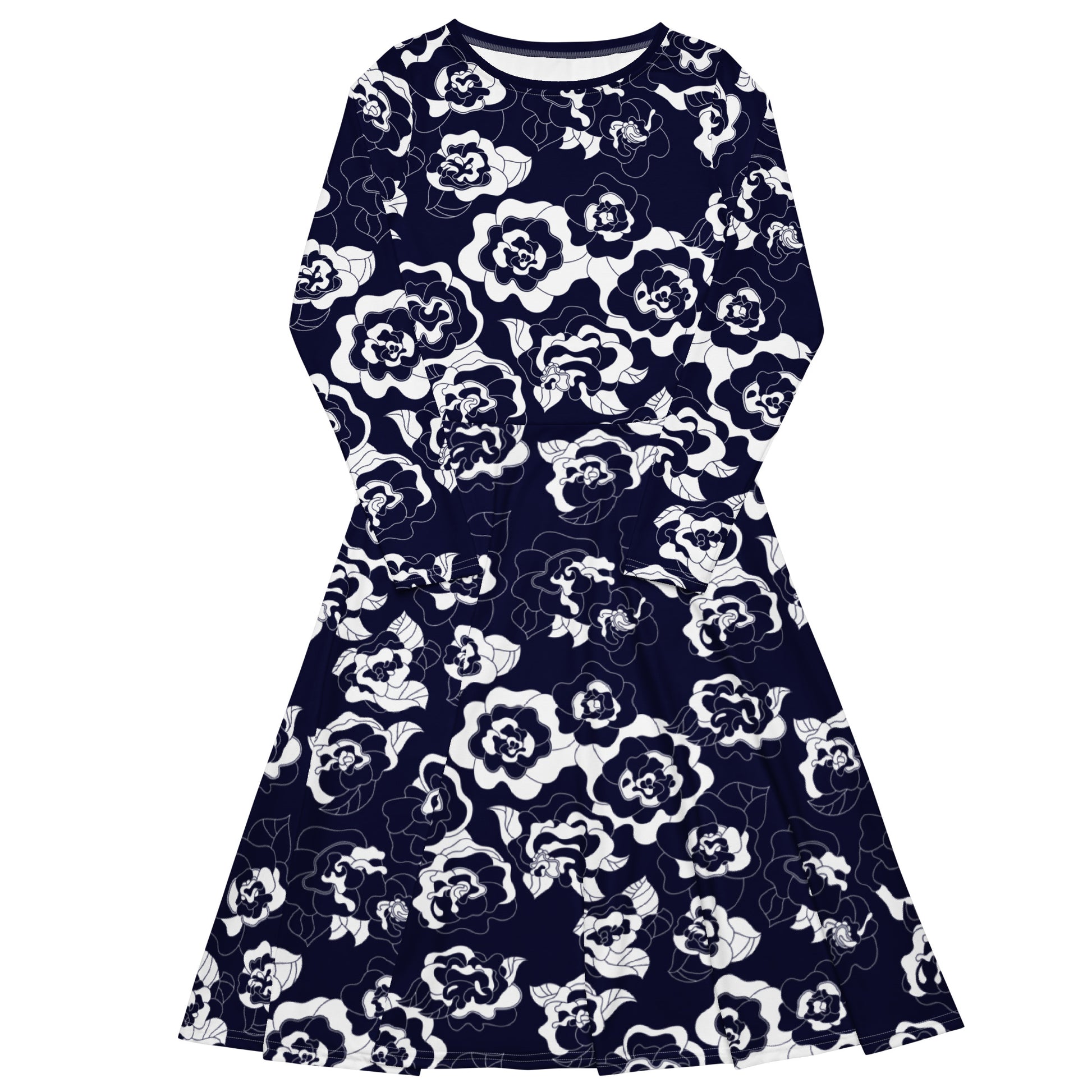SERENITY navy - Midi Dress With Pockets