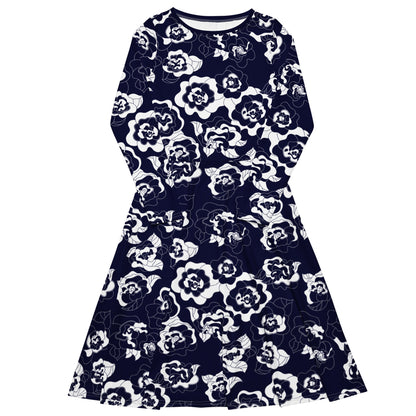 SERENITY navy - Midi Dress With Pockets