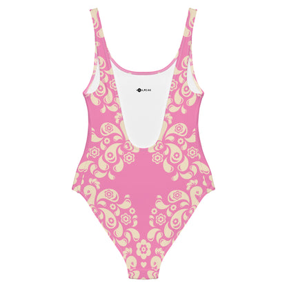 PEACOCK LOVE pink - One-Piece Swimsuit