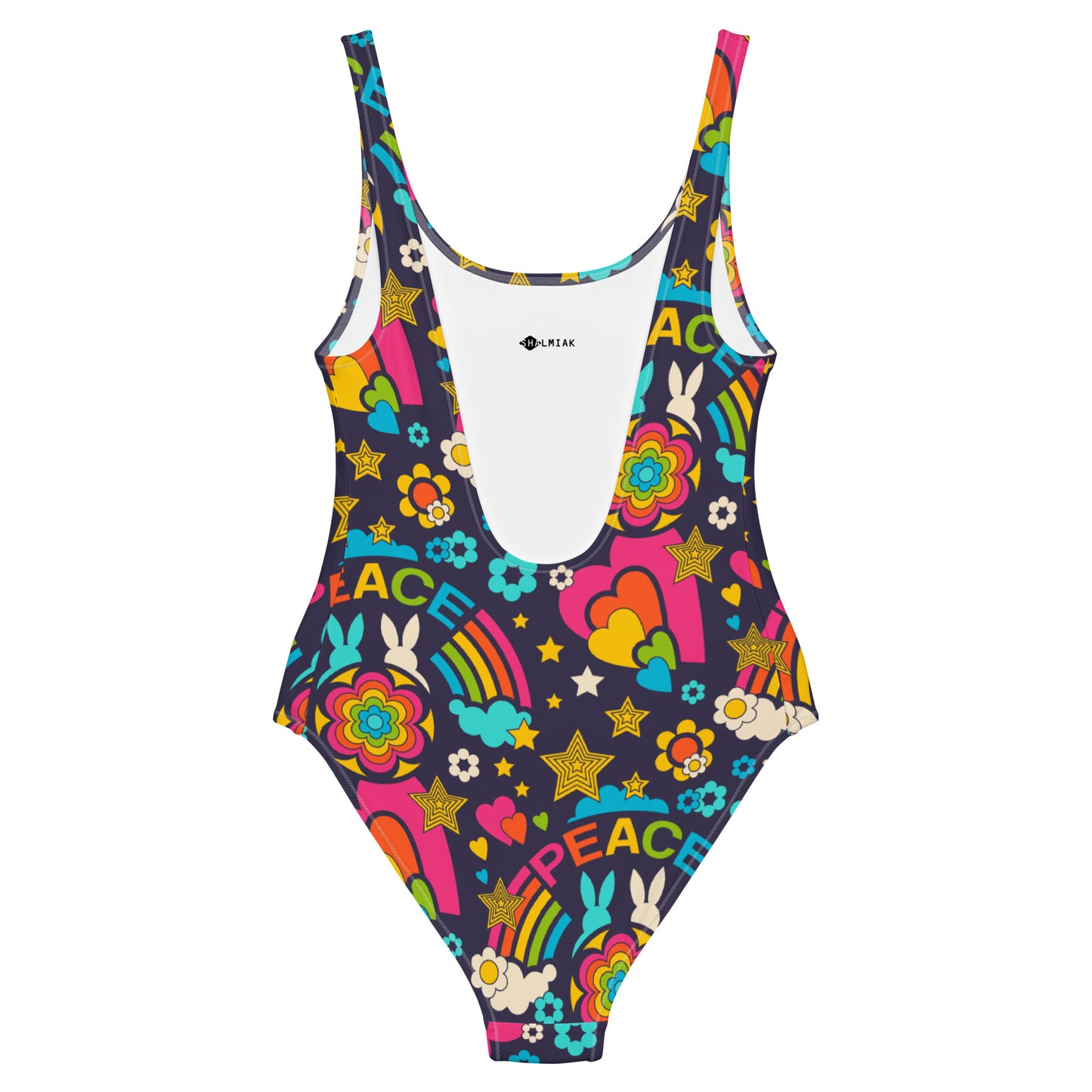 BUNNY PEACE darkblue - One-Piece Swimsuit