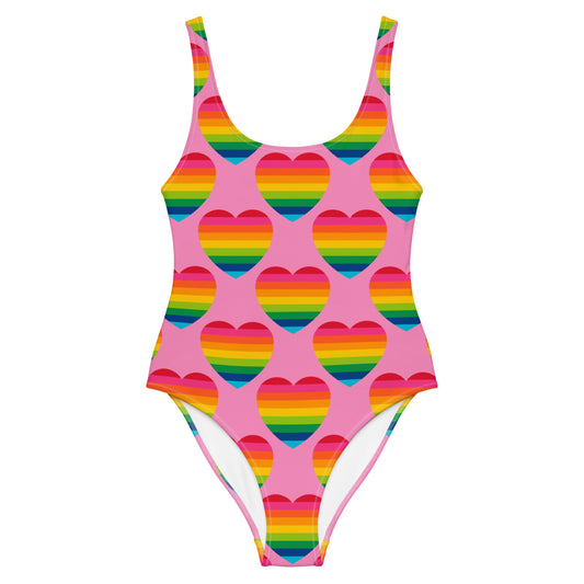 ELLIE LOVE rainbow pink - One-Piece Swimsuit