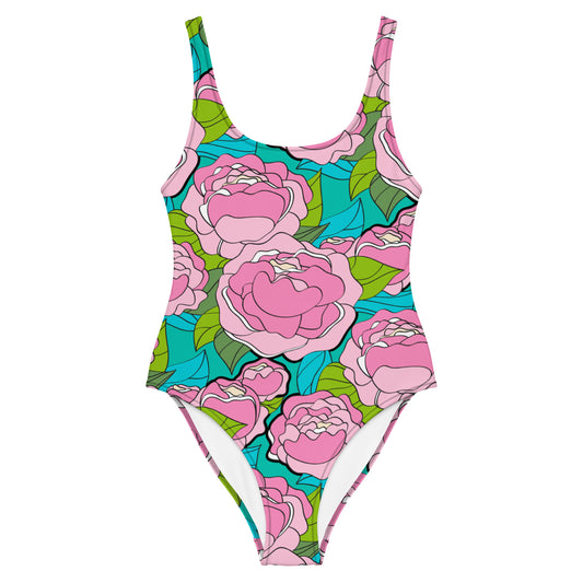 BE MY ONLY pink turquoise - One-Piece Swimsuit