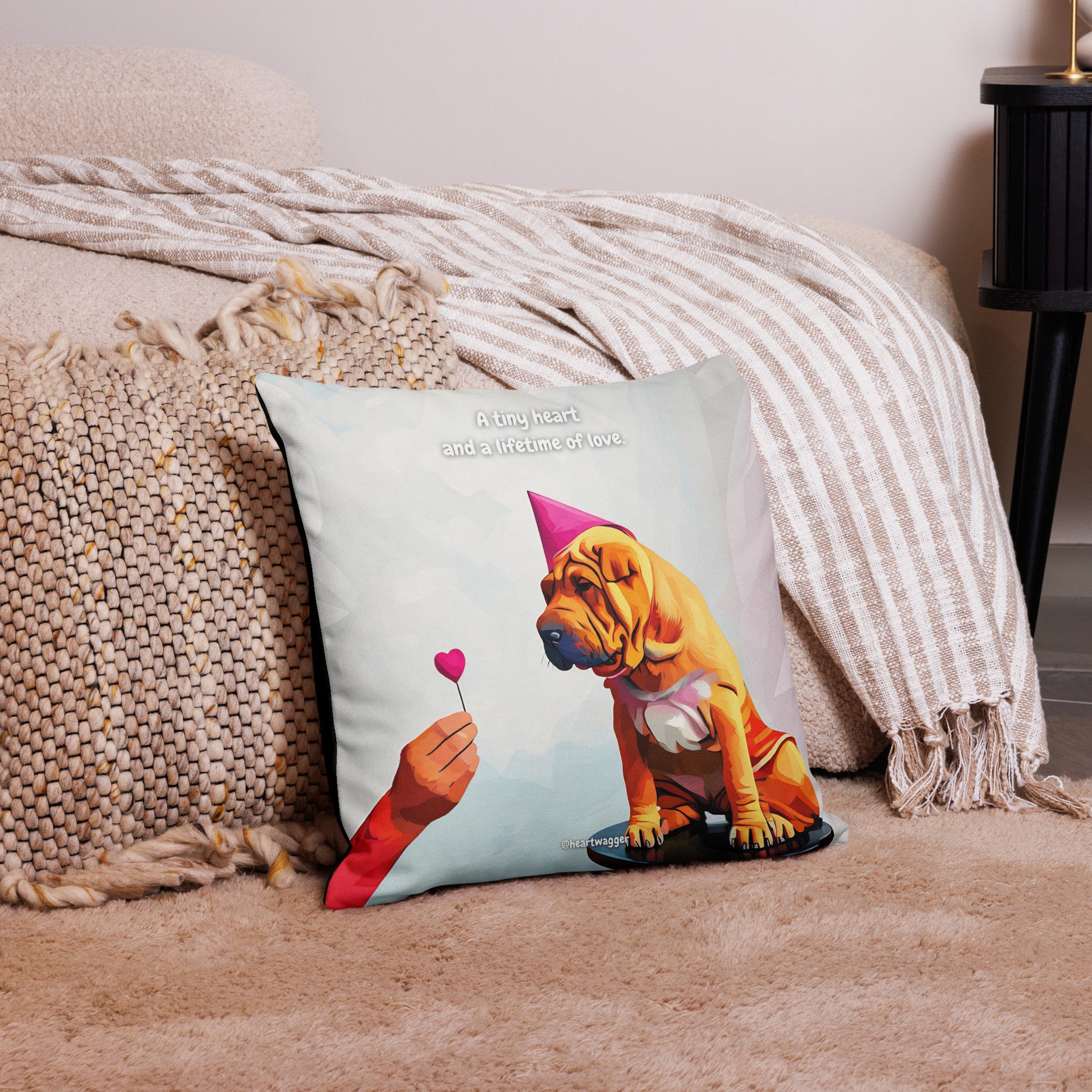 Pillow Case - A tiny heart and a lifetime of love