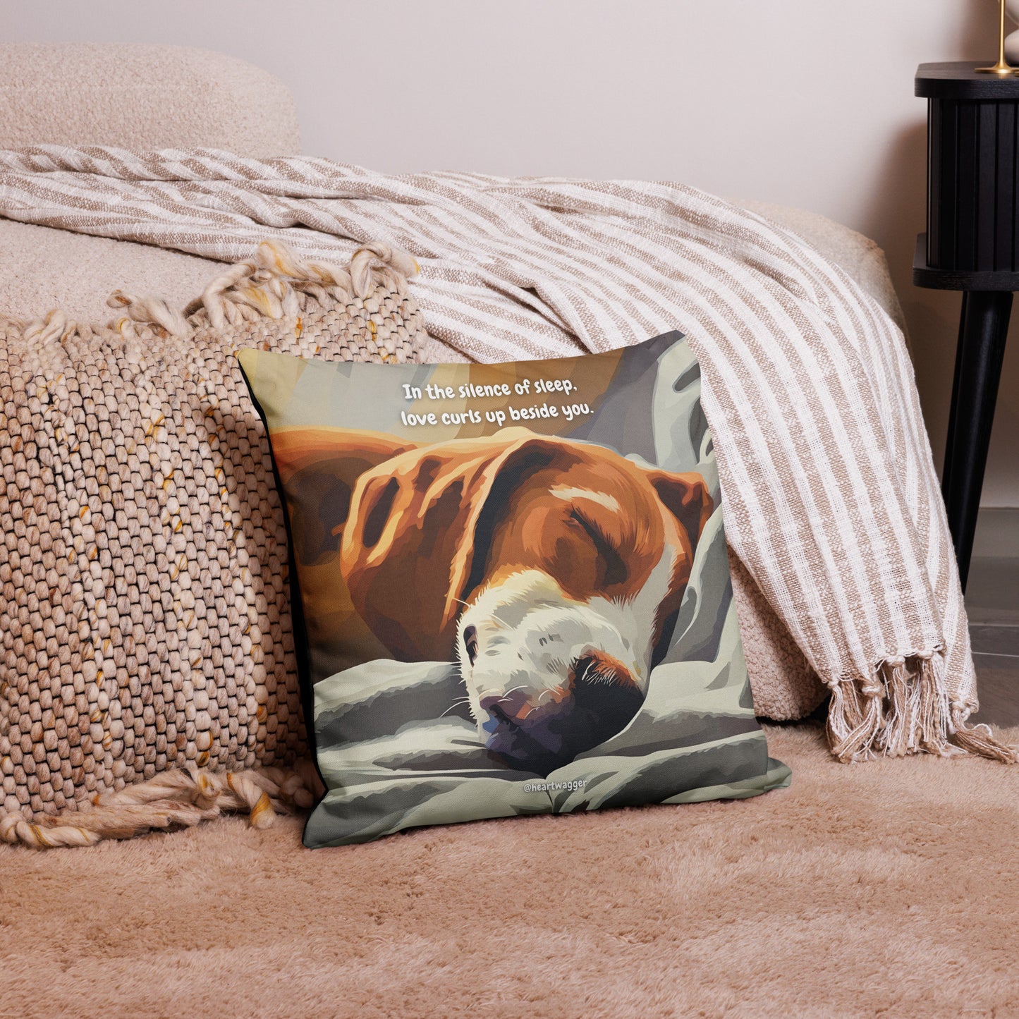 Pillow Case - In the silence of sleep, love curls up beside you