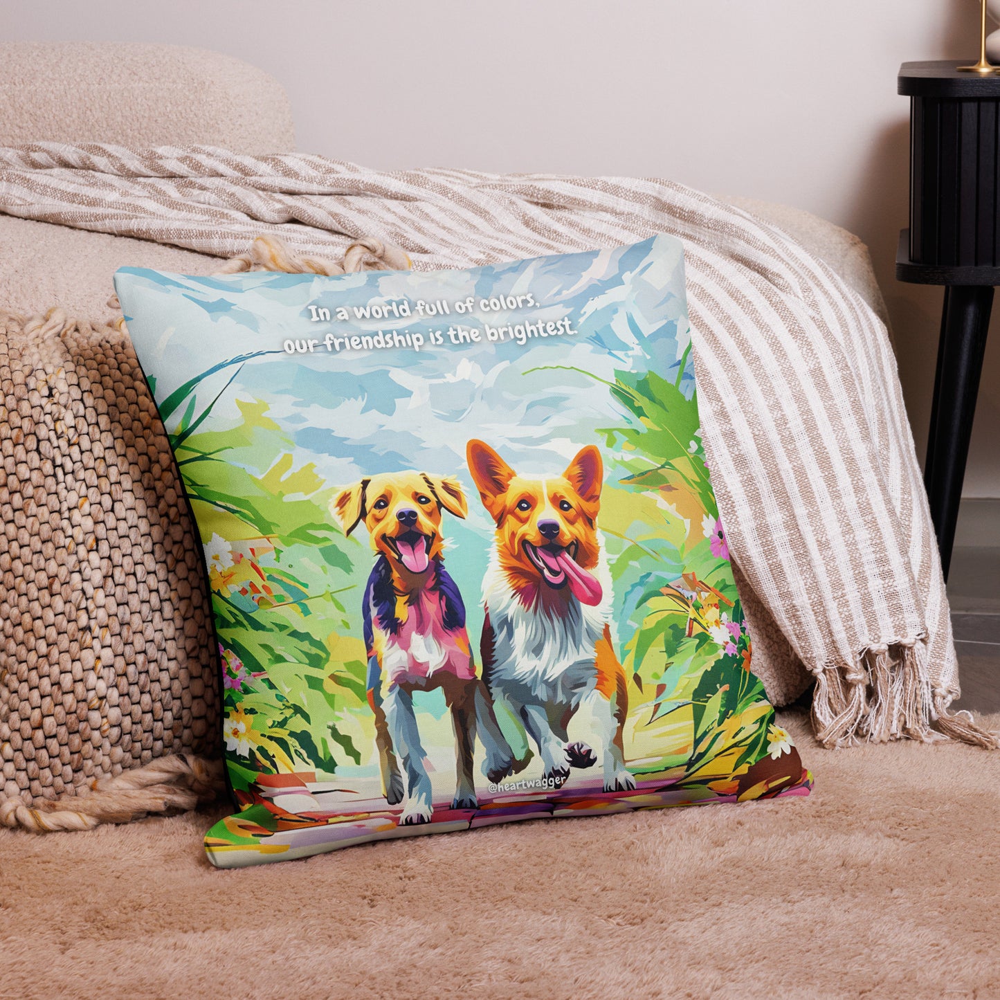 Pillow Case - In a world full of colors, our friendship is the brightest