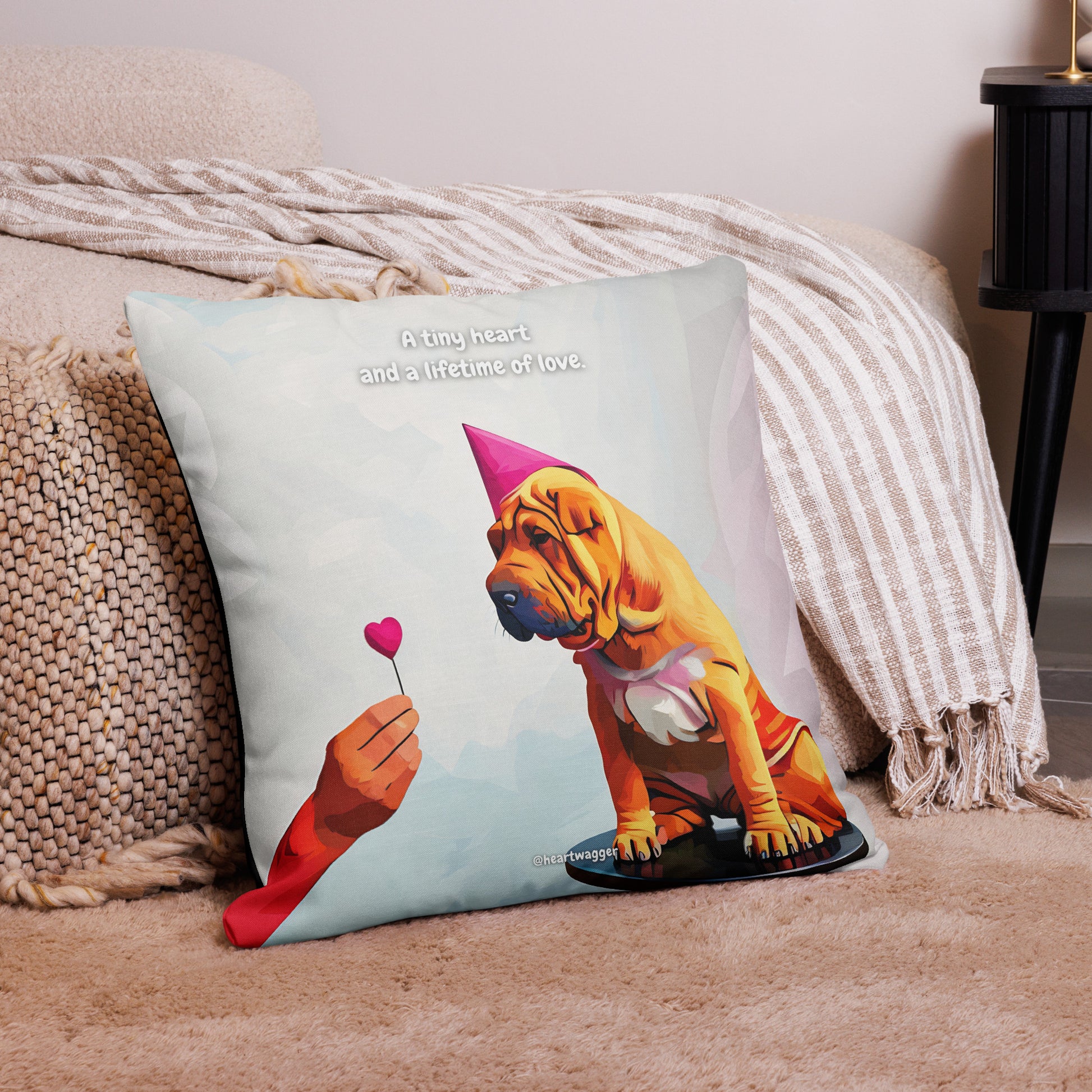 Pillow Case - A tiny heart and a lifetime of love