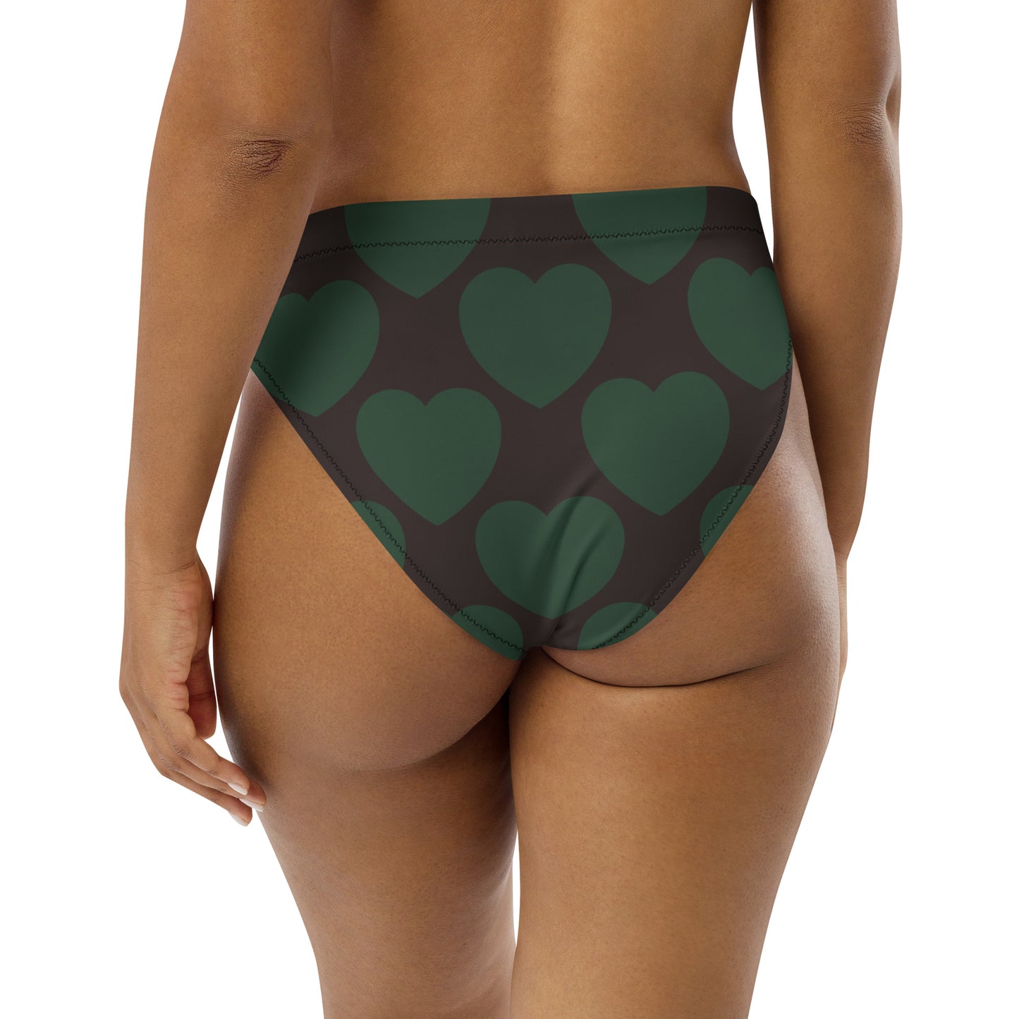 Bikini bottom with high waist (recycled) - ELLIE LOVE forest - SHALMIAK