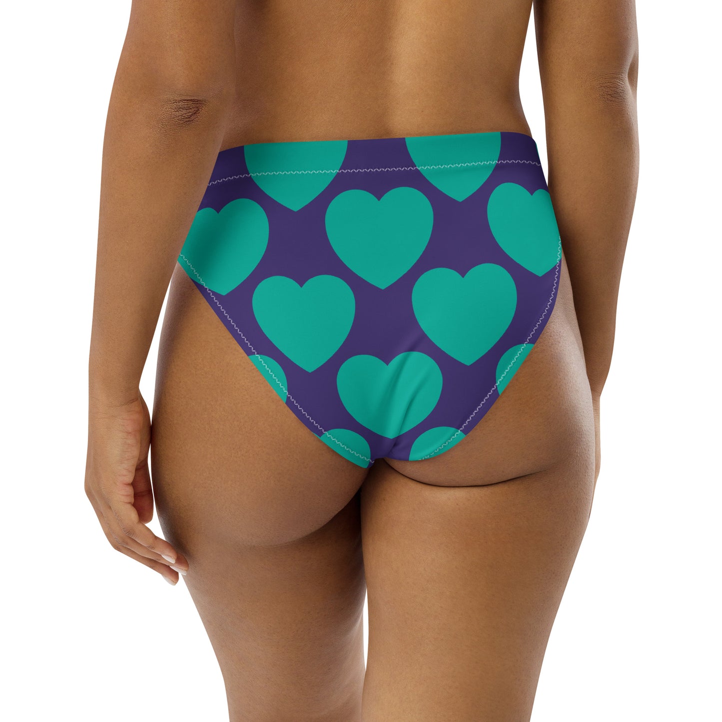 Bikini bottom with high waist (recycled) - ELLIE LOVE mint purple - SHALMIAK