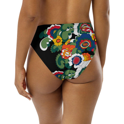 Bikini bottom with high waist (recycled) - GROOVY KURBITS black - SHALMIAK