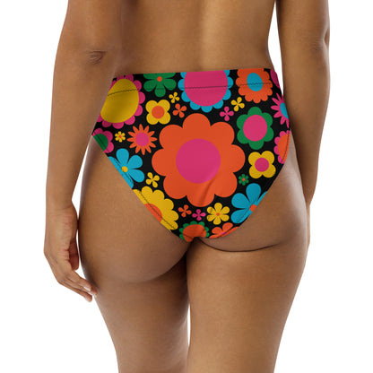 Bikini bottom with high waist (recycled) - BLOOMPOP happy - SHALMIAK