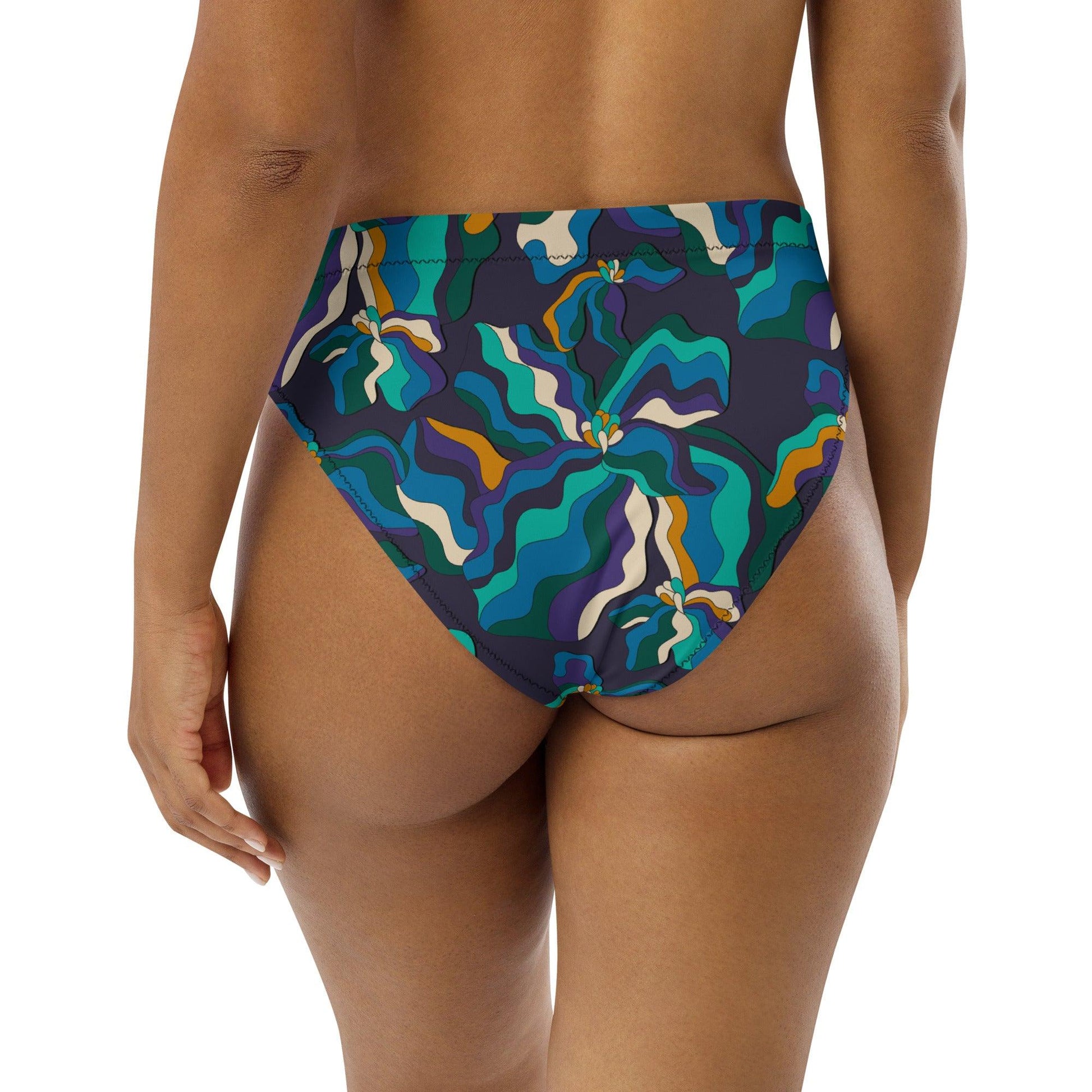 Bikini bottom with high waist (recycled) - SASSY IRIS purple - SHALMIAK