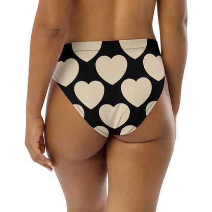 Bikini bottom with high waist (recycled) - ELLIE LOVE bw - SHALMIAK