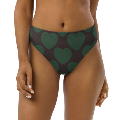 Bikini bottom with high waist (recycled) - ELLIE LOVE forest - SHALMIAK