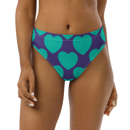 Bikini bottom with high waist (recycled) - ELLIE LOVE mint purple - SHALMIAK