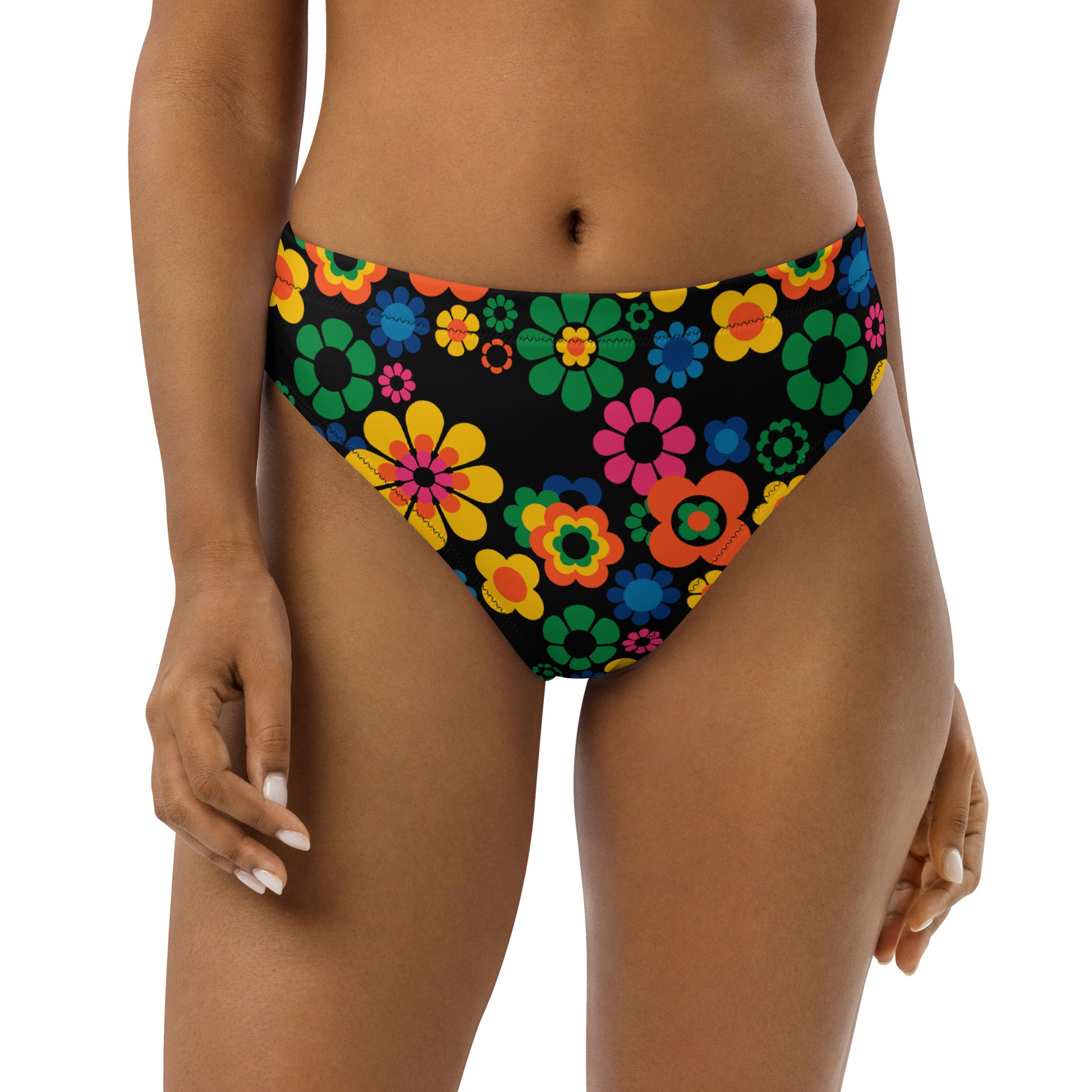 Bikini bottom - FLOW-POW joy - Funky flower power print
