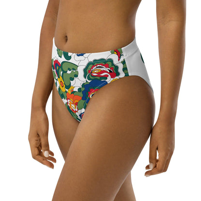 Bikini bottom with high waist (recycled) - GROOVY KURBITS white - SHALMIAK