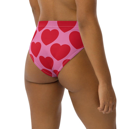 Bikini bottom with high waist (recycled) - ELLIE LOVE red - SHALMIAK