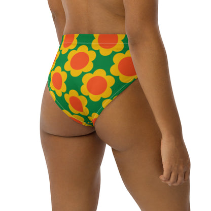 Bikini bottom with high waist (recycled) - ELLIE green - SHALMIAK