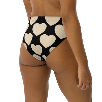 Bikini bottom with high waist (recycled) - ELLIE LOVE bw - SHALMIAK