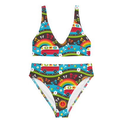 HIPPIE DAY rainbow - Bikinis made of recycled material