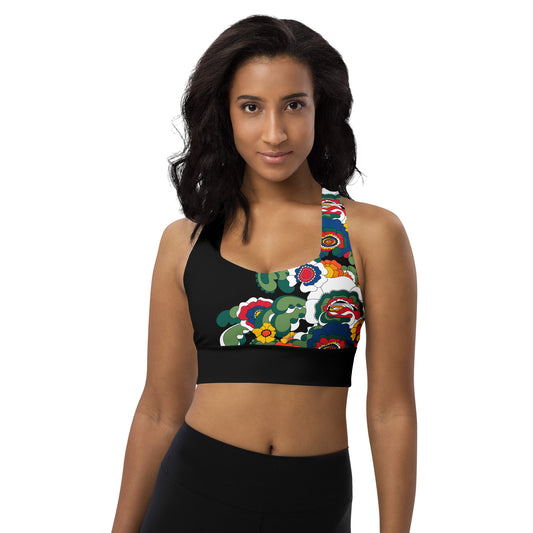 Sports Bra (recycled) - GROOVY KURBITS black - SHALMIAK