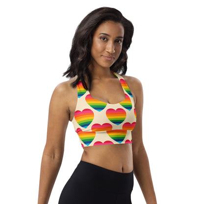 Sports Bra (recycled) - ELLIE LOVE rainbow - SHALMIAK