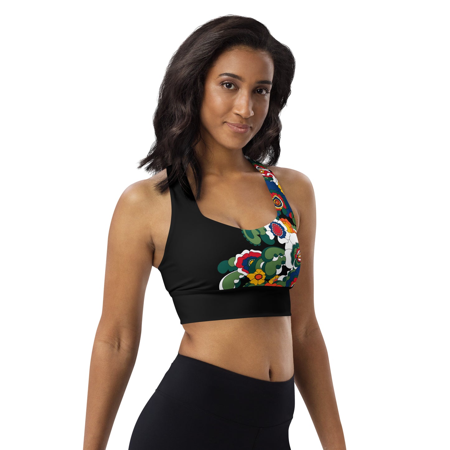 Sports Bra (recycled) - GROOVY KURBITS black - SHALMIAK