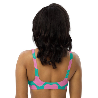 Bikini top (recycled) - ELLIE LOVE pink mint - SHALMIAK