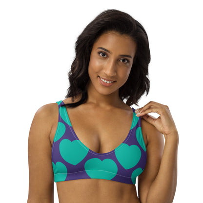 Bikini top (recycled) - ELLIE LOVE mint purple - SHALMIAK