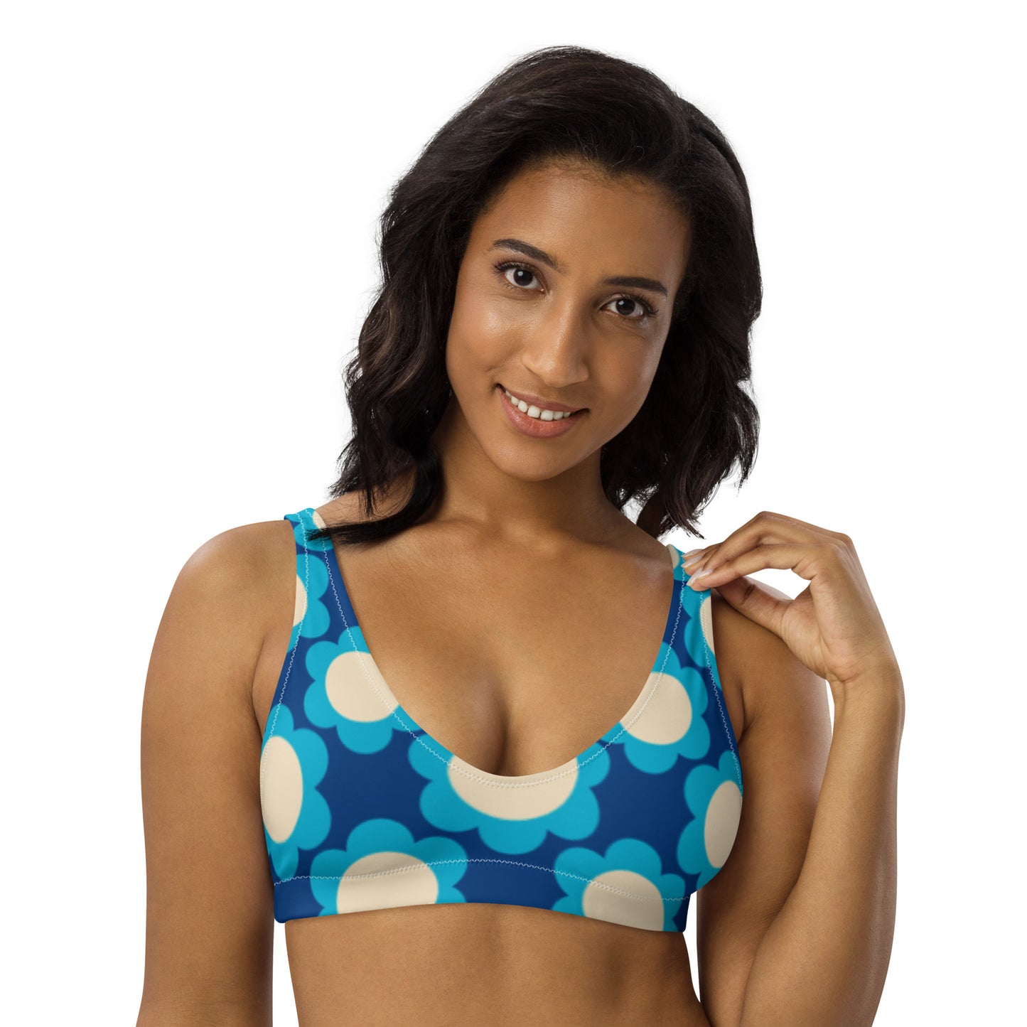 Bikini top (recycled) - ELLIE blue - SHALMIAK