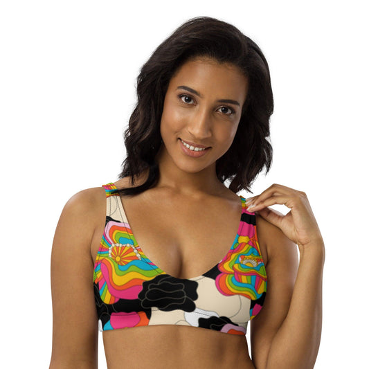 Bikini top (recycled) - RAINBOW POPPY - SHALMIAK