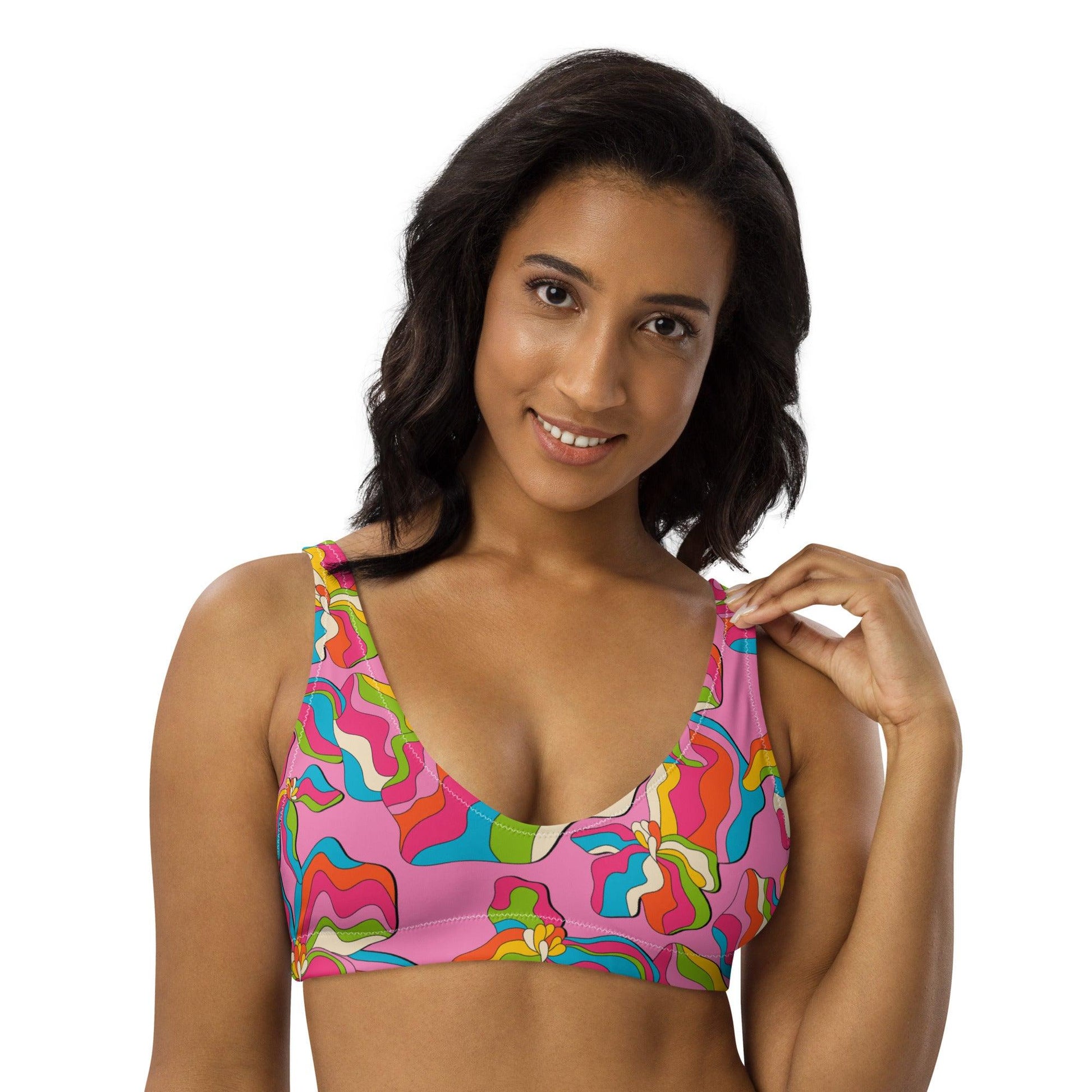 Bikini top (recycled) - SASSY IRIS pink - SHALMIAK