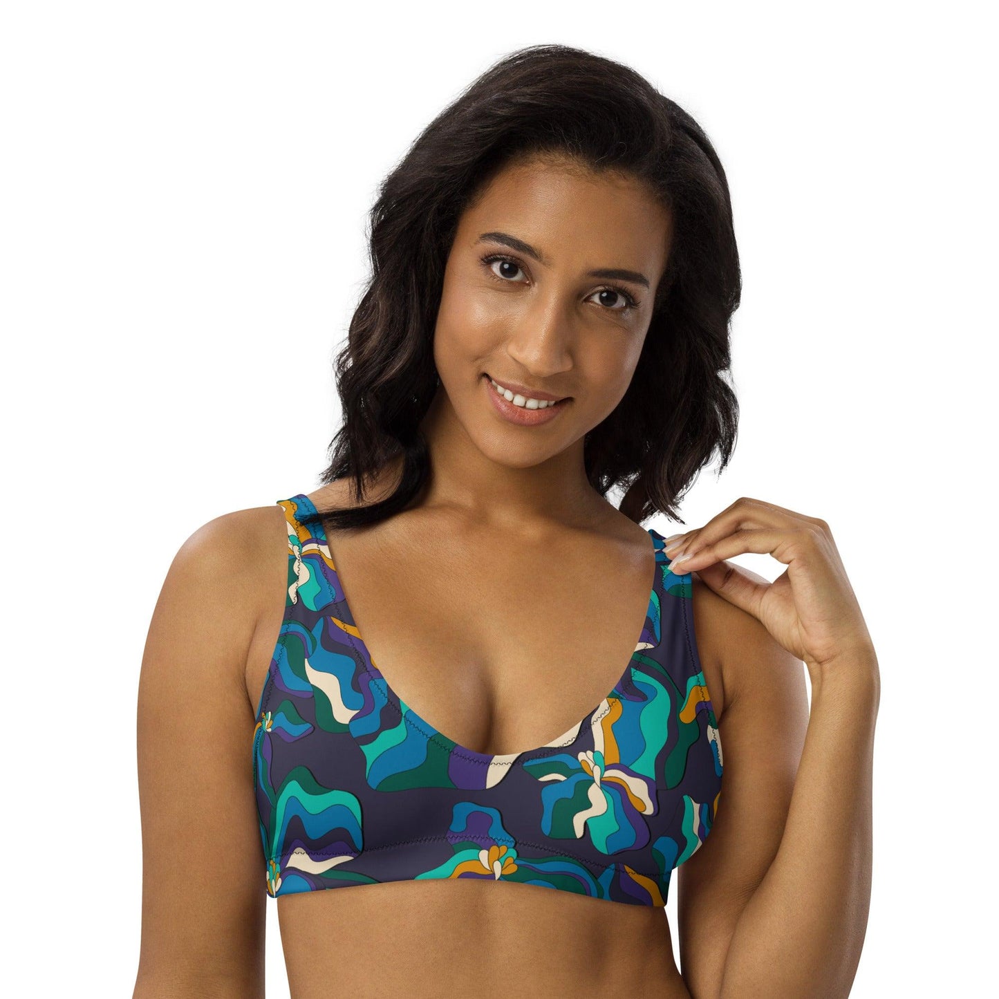 Bikini top (recycled) - SASSY IRIS purple - SHALMIAK