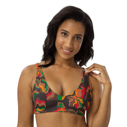 Bikini top (recycled) - SASSY IRIS retro - SHALMIAK