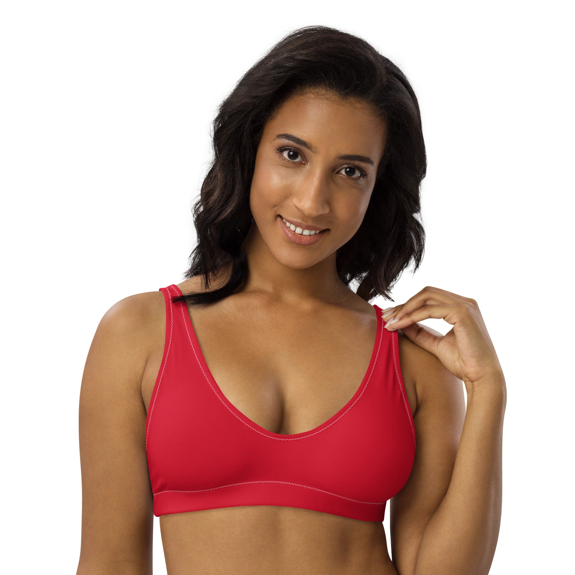 Bikini top - RED - Single color 3XL