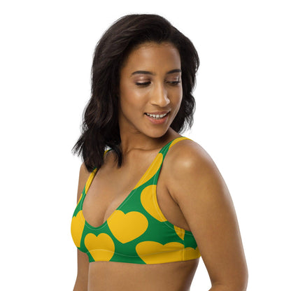 Bikini top (recycled) - ELLIE LOVE yellow green - SHALMIAK