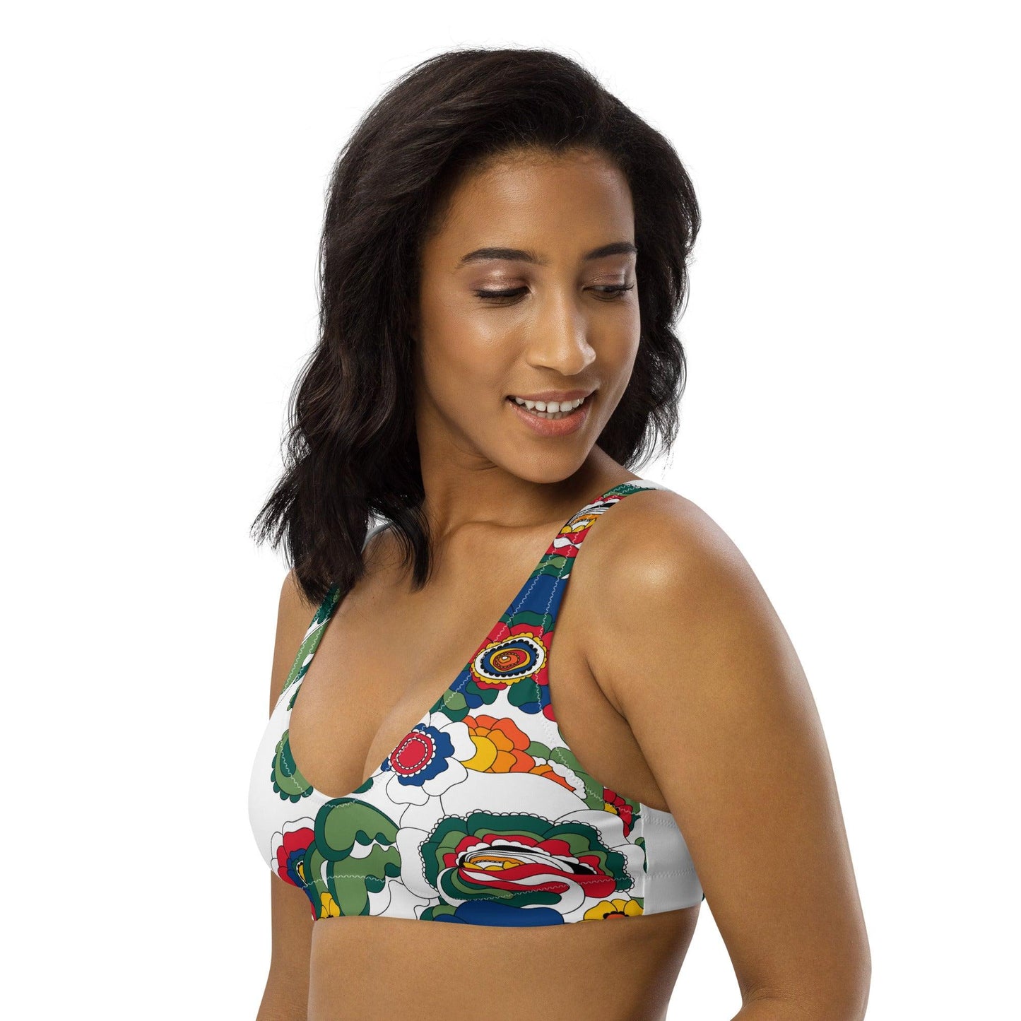 Bikini top (recycled) - GROOVY KURBITS white - SHALMIAK