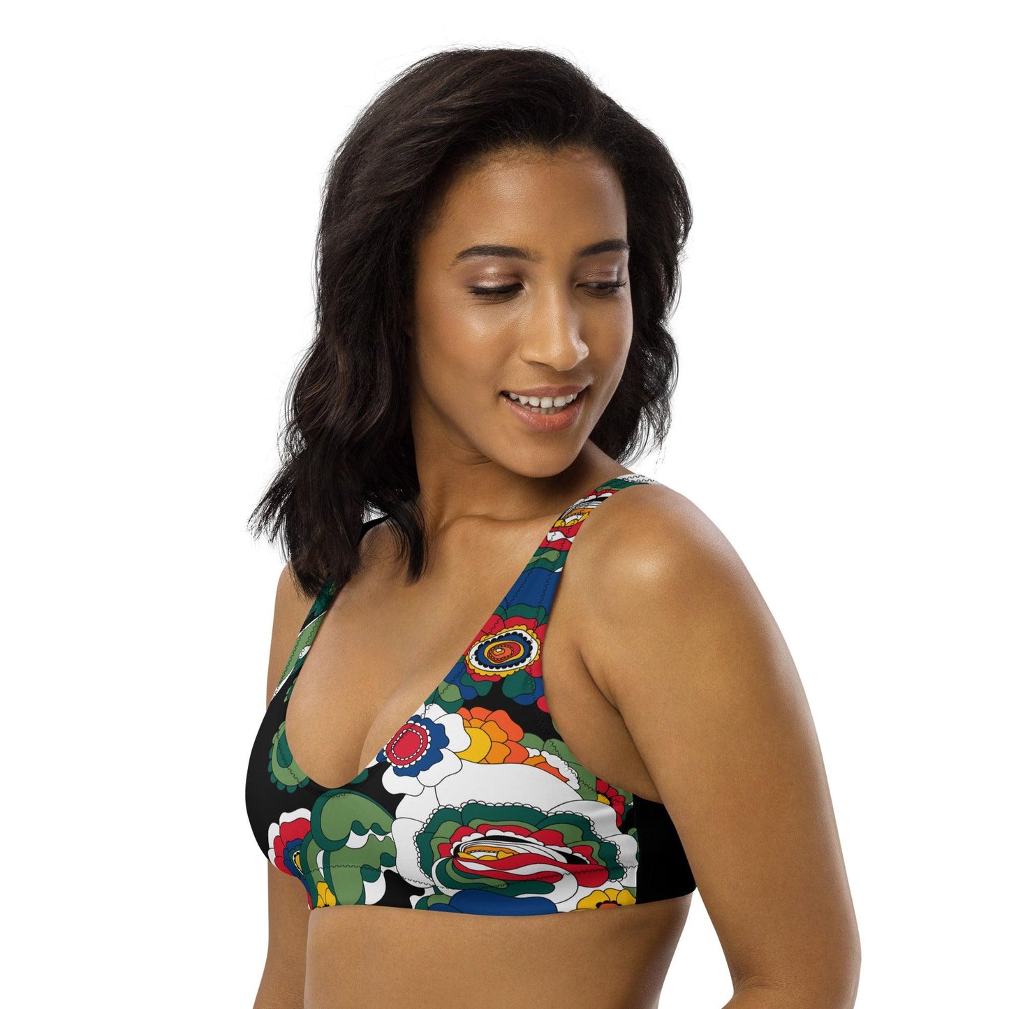 Bikini top (recycled) - GROOVY KURBITS black - SHALMIAK