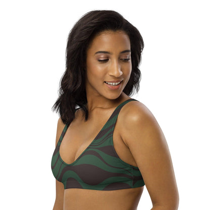 Bikini top (recycled) - WAVY forest - SHALMIAK