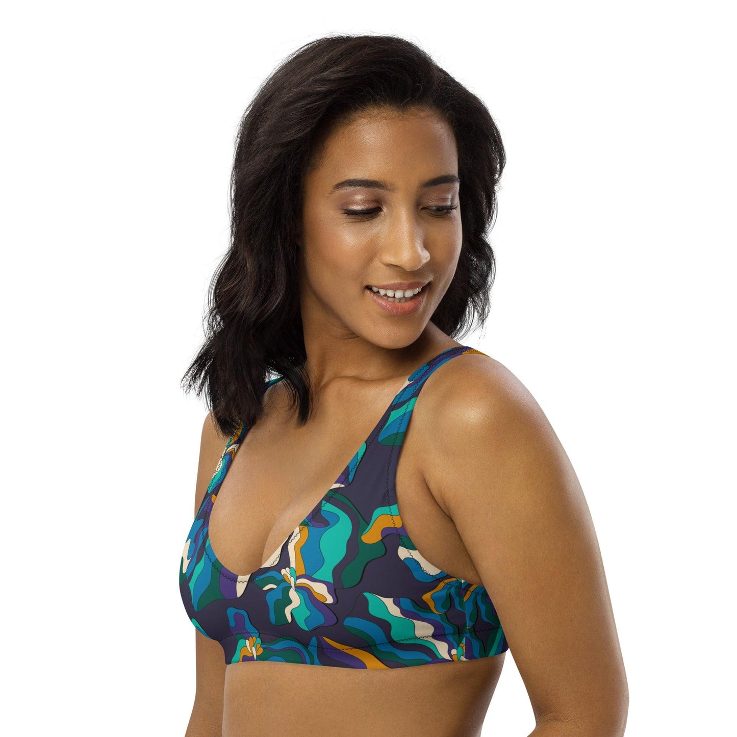 Bikini top (recycled) - SASSY IRIS purple - SHALMIAK