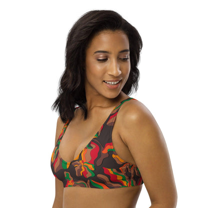 Bikini top (recycled) - SASSY IRIS retro - SHALMIAK