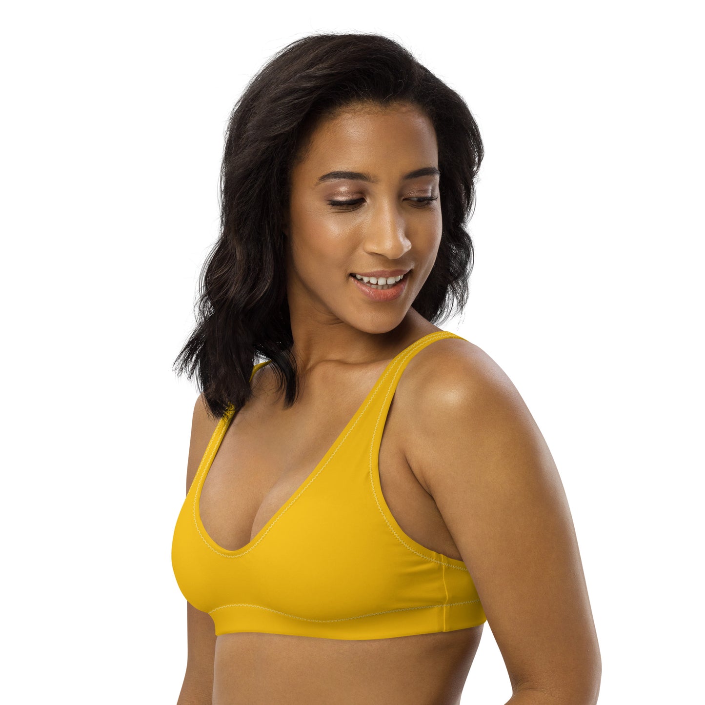 Bikini top - YELLOW - Single color