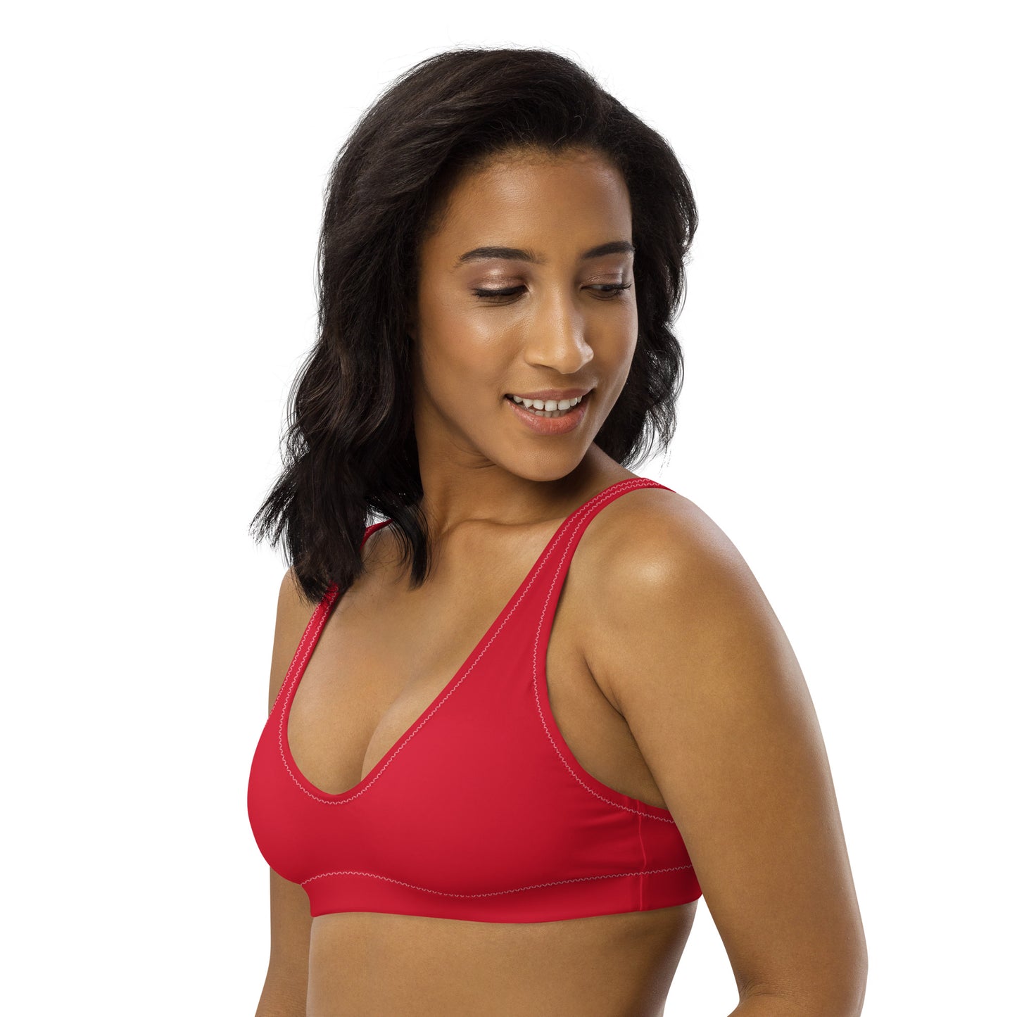 Bikini top - RED - Single color