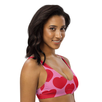 Bikini top (recycled) - ELLIE LOVE red - SHALMIAK