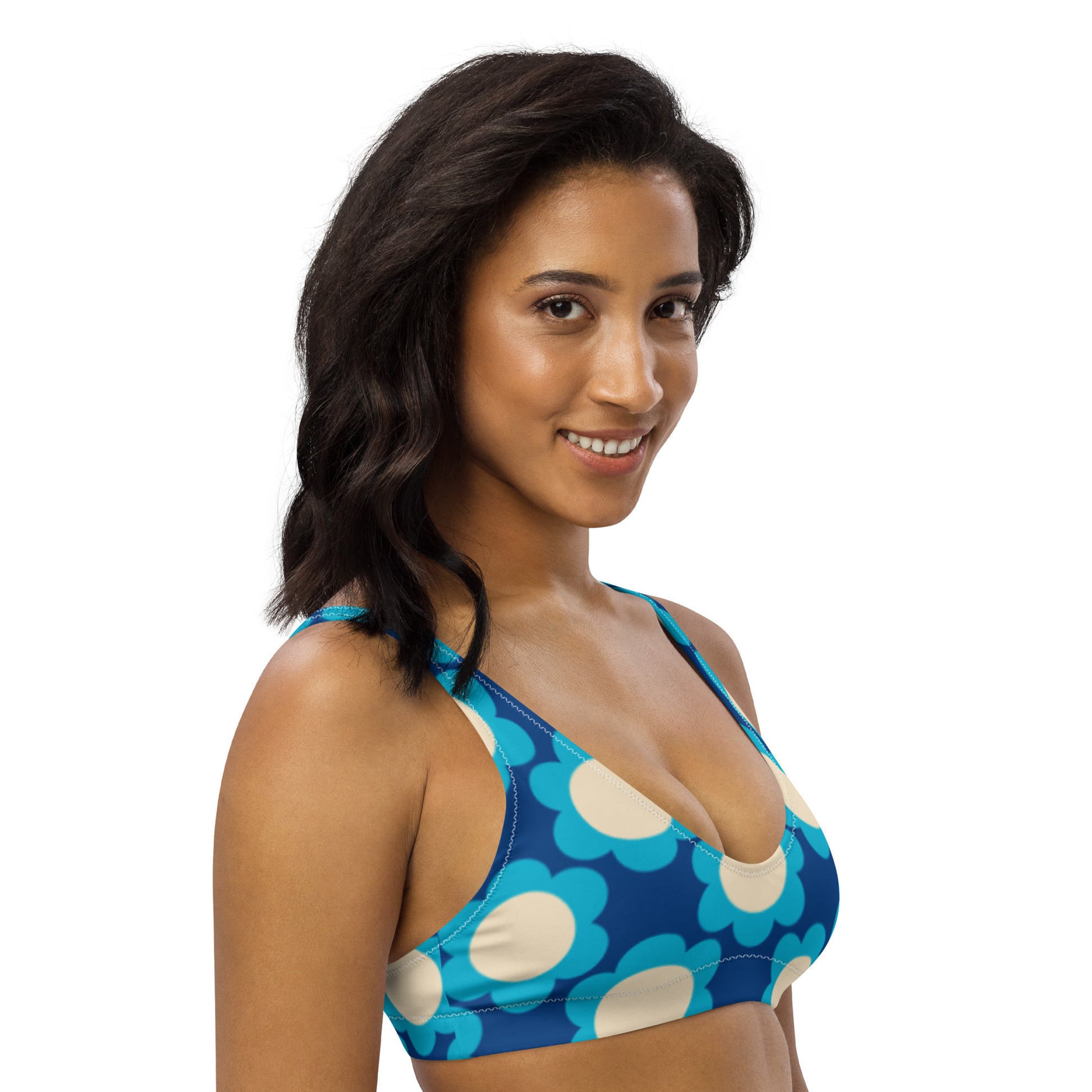 Bikini top (recycled) - ELLIE blue - SHALMIAK