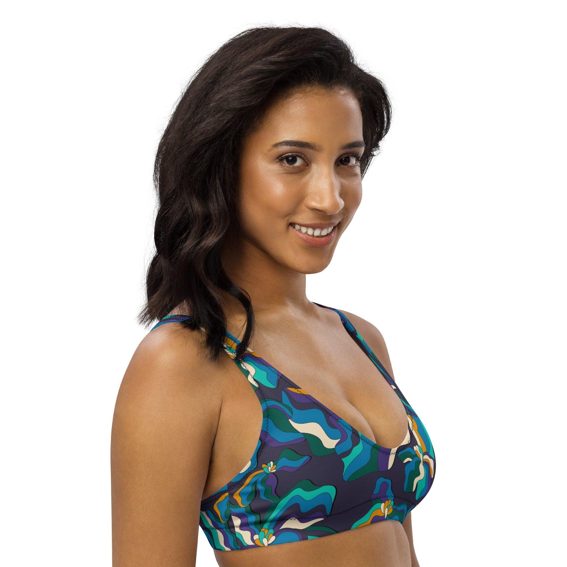 Bikini top (recycled) - SASSY IRIS purple - SHALMIAK