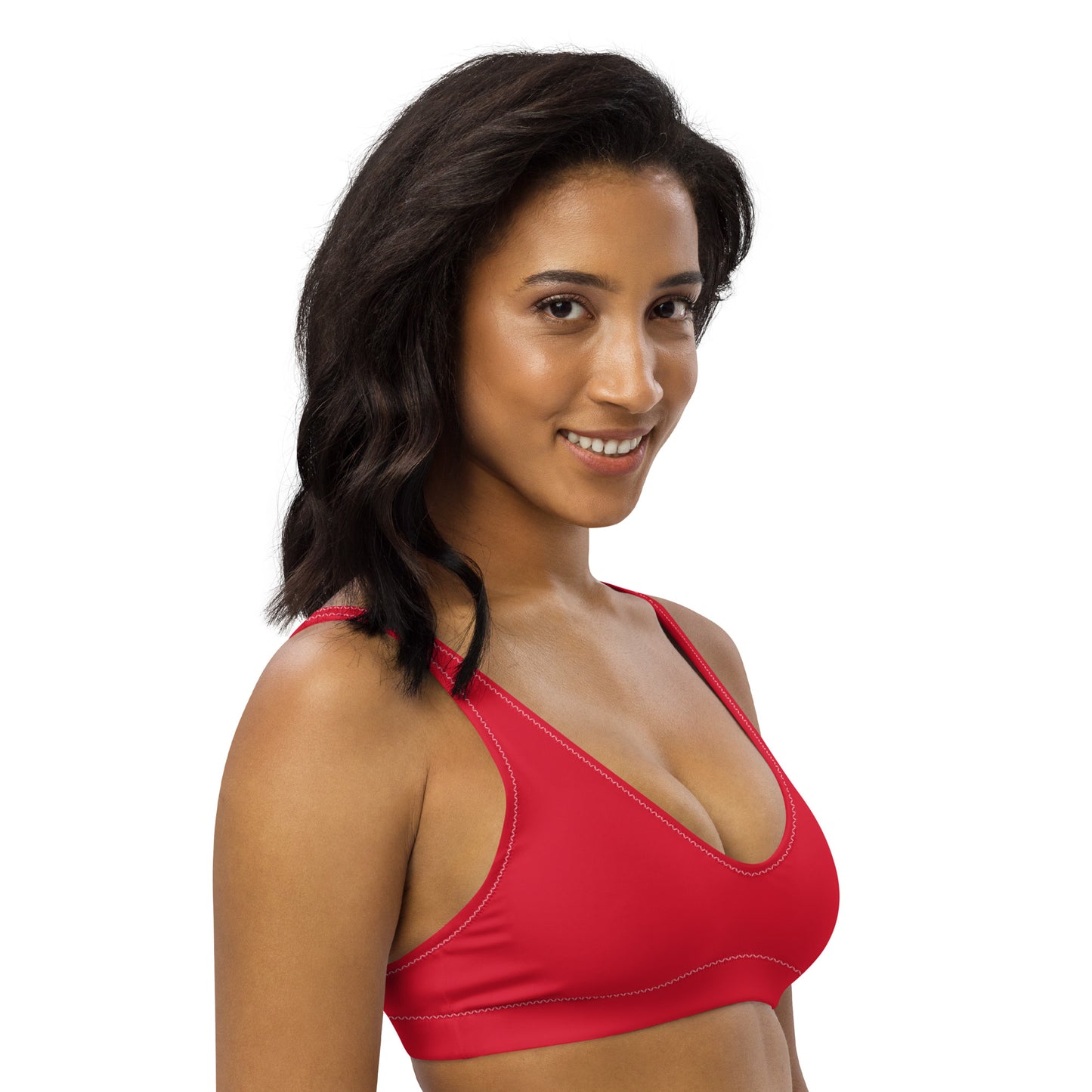 Bikini top - RED - Single color